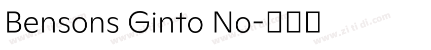 Bensons Ginto No字体转换 Bensons Ginto No字体转换